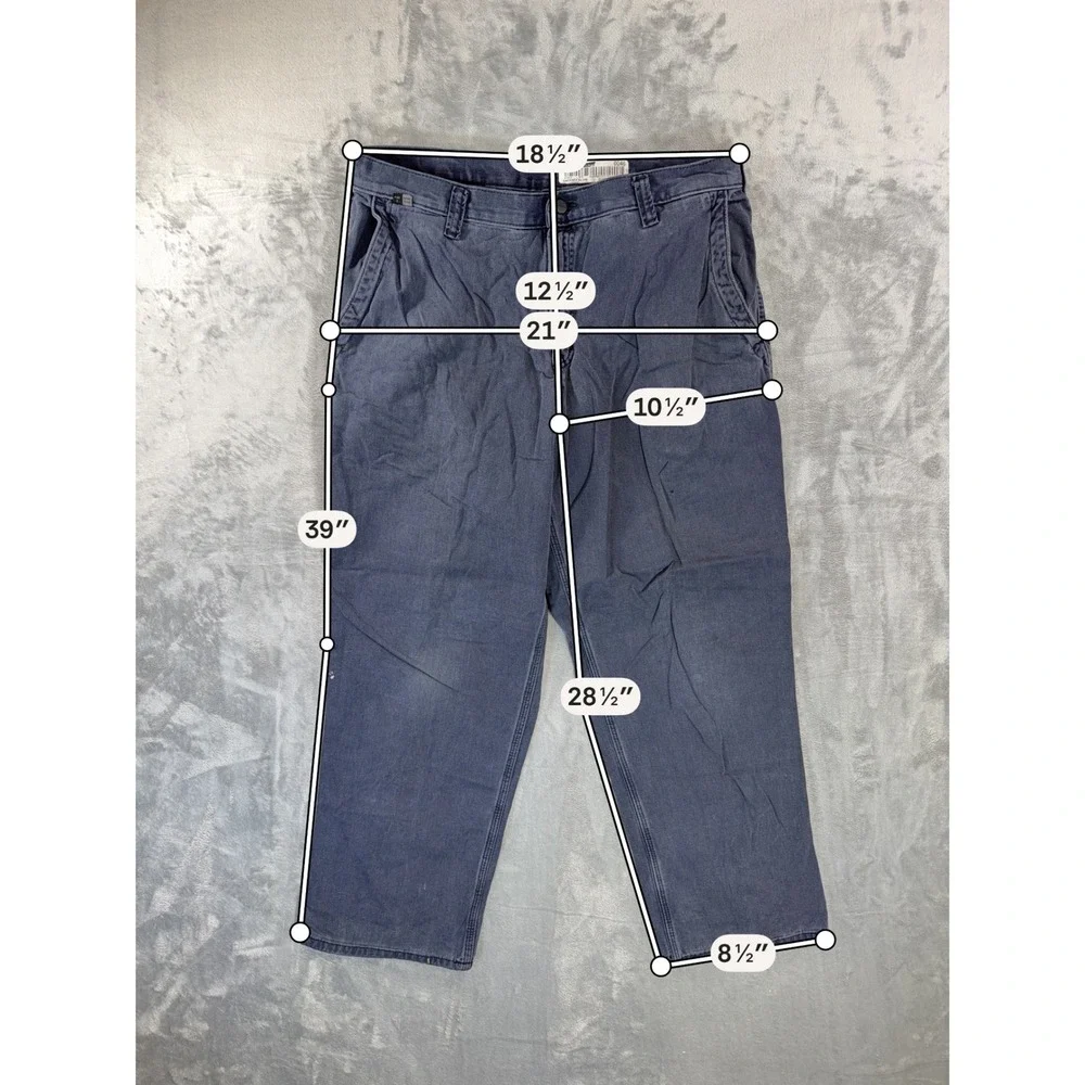 Carhartt FR Work Pants‎ Men's Size 36x30 Navy Blue Flame Resistant Pants